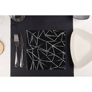 Servilletas con Estampado Moderno, Negras, 48x48cm, 70gsm, 400 Unidades, B2B - Product Image 2