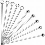 Luxury Metal Olive Picks Reusable Stainless Steel Skewers Modern Design <b>Bar</b> Kitchen Accessories - Product Image 1