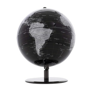 Globo del mundo, globo de escritorio giratorio decorativo negro para decoración de oficina en casa, regalo educativo de geografía moderno - Product Image 3