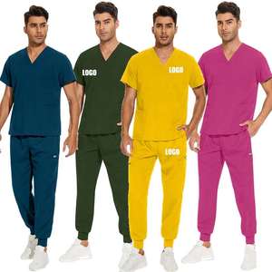 Bestex Personalizar Médico Scrubs Hombre Enfermería Jogger Enfermera Hospital Uniforme Hombres Top Scrub Traje Scrubs Uniformes Conjuntos de moda - Product Image 1
