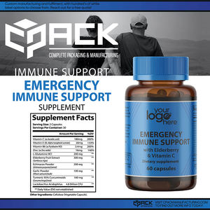 One Solution LLC Complejo de vitamina C Elderberry 60 cápsulas 2 cápsulas Soporte del sistema inmunológico Dietético - Product Image 3