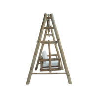 Balançoire traditionnelle en bambou moderne avec bois de rotin suspendu meubles de patio intérieur extérieur pour jardin Villa balançoires de patio