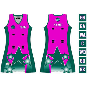 เดรสเน็ตบอลของผู้หญิงเดรสตาข่ายทรงเอไลน์แห้งเร็วพร้อมเครื่องแบบ MOQ ต่ำแบบสั่งทำ - Product Image 4