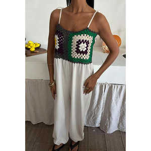 Jumpsuit Bohemio de Lino Jasmin Szneli 1280-08, Diseño Transpirable de Cintura Alta - Product Image 6