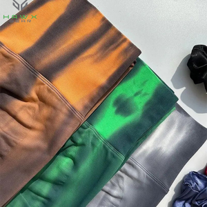 2025 nouveauté taille haute Nylon Yoga pantalon pour femmes entraînement sans couture Scrunch bout à bout cravate teinture Leggings vêtement teint - Product Image 6