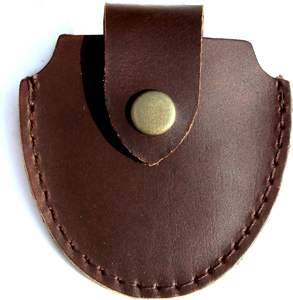 Monocle de poche vintage antique poli, diamètre 40 mm, lentille en verre à fort grossissement, chaîne en laiton, collier pendentif - Product Image 5