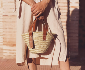 Sac en paille de qualité supérieure, panier en paille, sac naturel, sac de plage, sac fait main, sac marocain, panier marocain - Product Image 1
