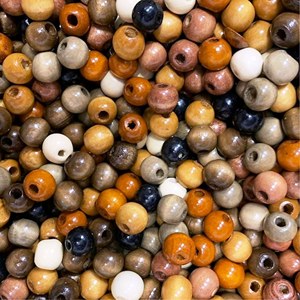 สินค้าอินเดียทำจากไม้รูปร่างและขนาดลูกปัดทำจากไม้หลากสีกำหนดรูปร่างได้เอง - Product Image 3