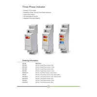 Ampèremètre de panneau triphasé avec affichage LED rouge, alimentation 220V AC, courant maximal 200A, isolation 240V DC 2000V, usage industriel