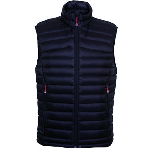 Gilet bouffant d'hiver noir pour homme matelassé résistant à l'eau coupe-vent avec fermeture éclair matelassé léger sans manches gilet bulle - Product Image 4