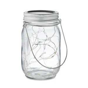 Sustainable Solar POT Lamp Stylish Glass <b>Candle</b> Holders <b>Lanterns</b> <b>Candle</b> Jars <b>for</b> Eco-Friendly Merchandising - Product Image 6