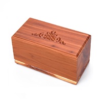 Urne funéraire moderne en bois pour animaux de compagnie, design en bois de haute qualité, matériaux écologiques, couleur marron, pour chat, chien et autres animaux, commémoration de crémation
