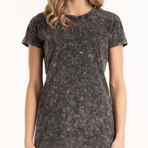 Transpirable ajustado lavado peso pesado camiseta mujeres hombres gota hombro venta al por mayor piedra Vintage ácido lavado camiseta - Product Image 4