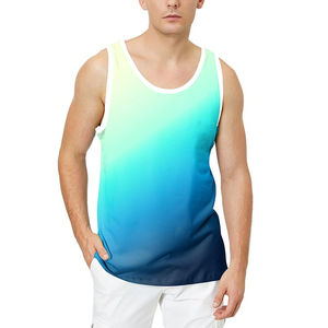 Nouveau design Débardeurs de course à séchage rapide pour hommes, impression par sublimation personnalisée, débardeur sans manches, tricoté, grande taille, maillots de bain à séchage rapide - Product Image 2