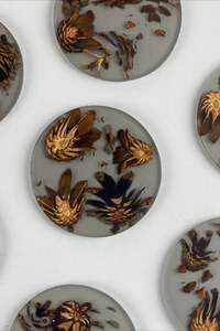 COASTERS Ensemble de sous-verres en résine époxy de qualité avec effet océan Dessous de verre ronds carrés décoratifs en résine époxy par Craftsy Home - Product Image 6