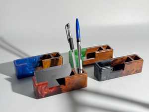 Tarjetero de Resina y Madera Ecológico y Duradero, Hecho a Mano, Estuche Delgado para Tarjetas Bancarias de Madera Natural - Product Image 5