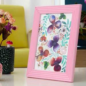 Pastel Pink Wooden Picture <b>Frame</b> 15x21 cm <b>6x8</b> Handmade Wall Tabletop <b>Photo</b> Gift Decor - Product Image 2