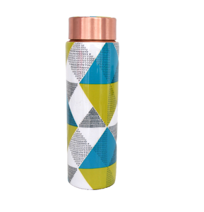 Botella de cobre con estampado de esmalte personalizado Botella con estampado de esmalte de agua potable Nueva llegada disponible en botella de embalaje asequible - Product Image 4