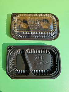 Fábrica 1-2-4 compartimentos recipiente de plástico desechable para alimentos con tapa color negro para llevar hecho en Vietnam - Product Image 5