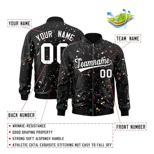 แจ็กเก็ตเบสบอลทีมตัวแทนออกแบบได้ตามต้องการเสื้อคลุมกันลมน้ำหนักเบากันลม - Product Image 3