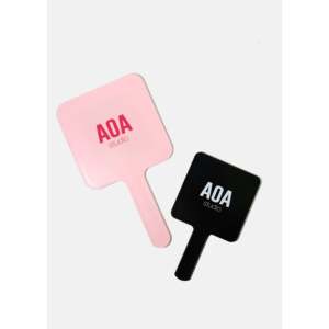 Specchio compatto bifacciale A3shop Paw Paw con finitura in acciaio inossidabile, pieghevole, con cornice in PU, per ciglia e trucco, confezionato in scatola. - Product Image 4