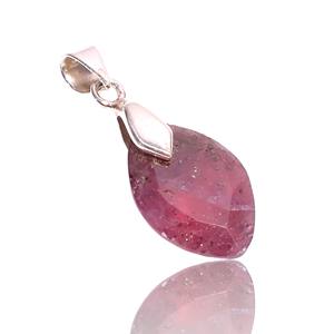 Collier Ethnique Indien Marquise Pendentif Facettes Design Cristal Personnalisé en Laiton Argent pour Enfants Filles Party Wear - Product Image 1