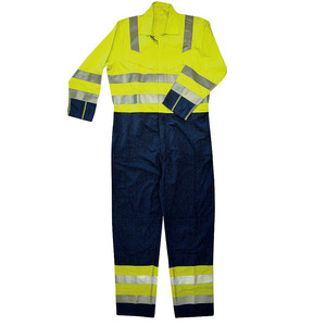 Ensemble personnalisé 100% vêtements de travail en polyester vêtements de sécurité réfléchissants haute visibilité combinaison à manches longues vêtements de travail pour hommes - Product Image 6