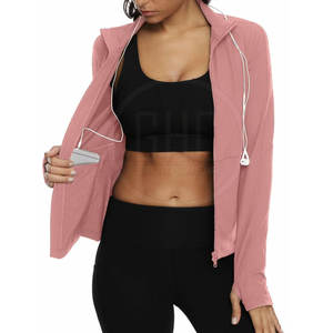 แจ็กเก็ตโยคะแขนยาวสำหรับผู้หญิงแจ็กเก็ตโยคะสไตล์กำหนดได้เอง - Product Image 5