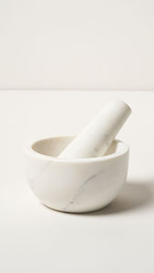 Trusted Manufacturer Stone Crafted Marble <b>Mortar</b> <b>And</b> <b>Pestle</b> Set For Chefs Who Prefer Manual Grinding Over <b>Electric</b> Machines - Product Image 3