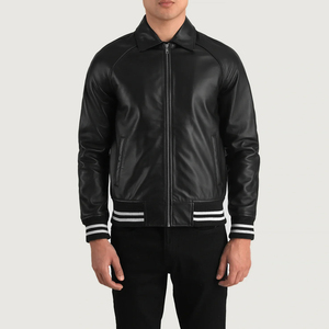 Blouson universitaire de baseball pour hommes, style streetwear, avec broderie et personnalisation des manches, prix de gros, collection hiver - Product Image 4