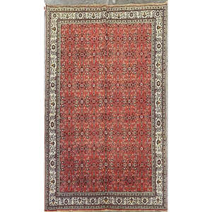 Tapis turcs vintage noués à la main de qualité supérieure, mélange de laine pure et de coton, motif géométrique rouge, kilim artisanal, pour la maison et le bureau. - Product Image 1