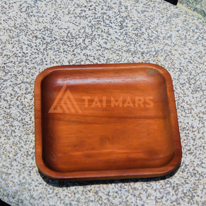 2025 Custom Eco-Friendly Beech Pine <b>Wood</b> <b>Crafts</b> Tray Restaurant Food Serving Tea Fruit Plates Hotel Breakfast Wall Signs - Product Image 4