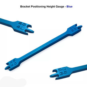 Outil de mesure dentaire en acier inoxydable enduit bleu de jauge de hauteur de support orthodontique de haute qualité - Product Image 6