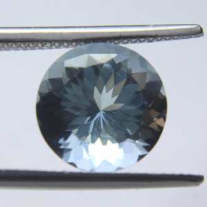 3.65 ct naturel bleu aigue-marine pierre précieuse ronde à facettes 10x10x7mm Anabiya gemmes Afrique origine pour la fabrication de bijoux - Product Image 4