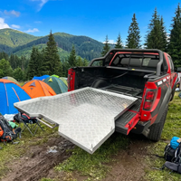 Plateau coulissant universel en alliage d'aluminium pour benne de camion F150 Hilux Dodge Ram pour 1500-Sports/Luxury Style, installation facile