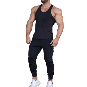 Logo personnalisé Pantalon de survêtement lourd Pantalon de jogging ample uni Pantalon en molleton de coton pour hommes Joggers de gym Jogging Sportswear - Product Image 4