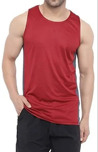 Débardeur en maille pour homme, grande taille, fitness, course, entraînement, polyester, respirant, gym, stringer, débardeur pour homme - Product Image 2