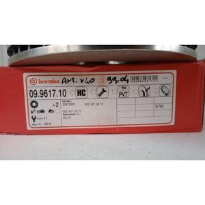 PAR DE DISCOS DE FRENO DELANTEROS VOLVO V40 S. Wagon 1ª Serie (95>00) 09.9617.10 Gasolina - - Product Image 6