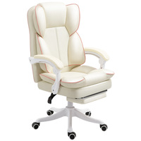 Chaise de bureau de direction ergonomique inclinable en cuir PU à dossier haut, chaise de bureau de luxe pour la direction, en vente