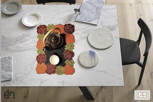 Trending Customized Antique Flower Design Glass Beaded <b>Placemat</b> Tabletop Decoration in Custom Colors Home Garden Table Mats Pads - Product Image 2