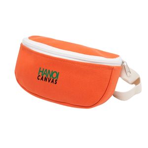 Sac banane unisexe ajustable à la taille, personnalisable (couleur et logo), grande capacité, fermeture éclair, en coton, pour course et activités de plein air - Product Image 2