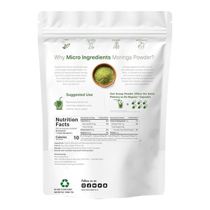 Fabrieksprijs Biologische Moringa Bladpoeder Bulk Puur Natuurlijke Kruiden Superfood Oem Odm Lage Moq - Product Image 2
