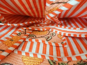 Por encargo JungleBloom Kantha Art Tote Hecho a mano Jungle Print Bolsas de algodón Colores surtidos Ecológico Reutilizable Bolsa de compras - Product Image 5