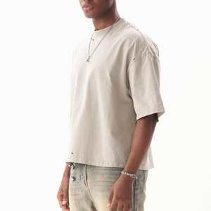 เสื้อยืดผู้ชายสไตล์วินเทจแบบดิสเทรส ปี 2026 ขายส่งจำนวนมาก คุณภาพดีจากผู้ผลิตชั้นนำ เสื้อยืดผู้ชายผ้าฝ้าย 100% แบบเรียบสไตล์วินเทจ - Product Image 6