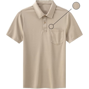 Nouveau polo pour hommes de bonne qualité Logo personnalisé en coton peigné disponible en stock coupe classique - Product Image 2