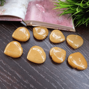 คริสตัลรูปหัวใจอเวนจูรีนสีเหลืองธรรมชาติสำหรับตกแต่งบ้านและของขวัญ - Product Image 4