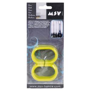 Lot de 12 anneaux de rideau de douche MSV en vert - Product Image 2