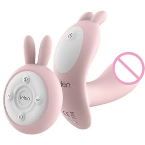 Kabelloses Aufladen USB-Fernbedienung Tragbarer Hasen-<span class=keywords><strong>Vibrator</strong></span> Schmetterlingsflügel 100% Wasserdicht für Weibliche Masturbation Erwachsenen-Sexspielzeug - Product Image 3