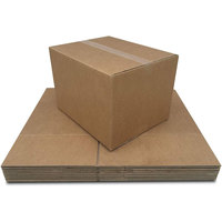 Boîtes d'expédition et cadeaux en carton ondulé brun 6x4x3 pouces avec fermeture magnétique et poignée, en matériaux recyclés, pour cadeaux femme et homme
