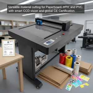Système de découpe numérique de précision automatique pour autocollants, étiquettes, artisanat, carton, alimentation par <span class=keywords><strong>feuilles</strong></span>, mini découpeuse à plat pour vinyle DIY - Product Image 1